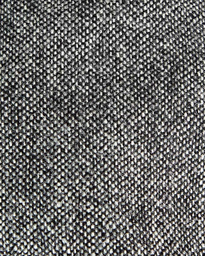 Black And White Plain Weave 100% Wool Made In England Flat Cap