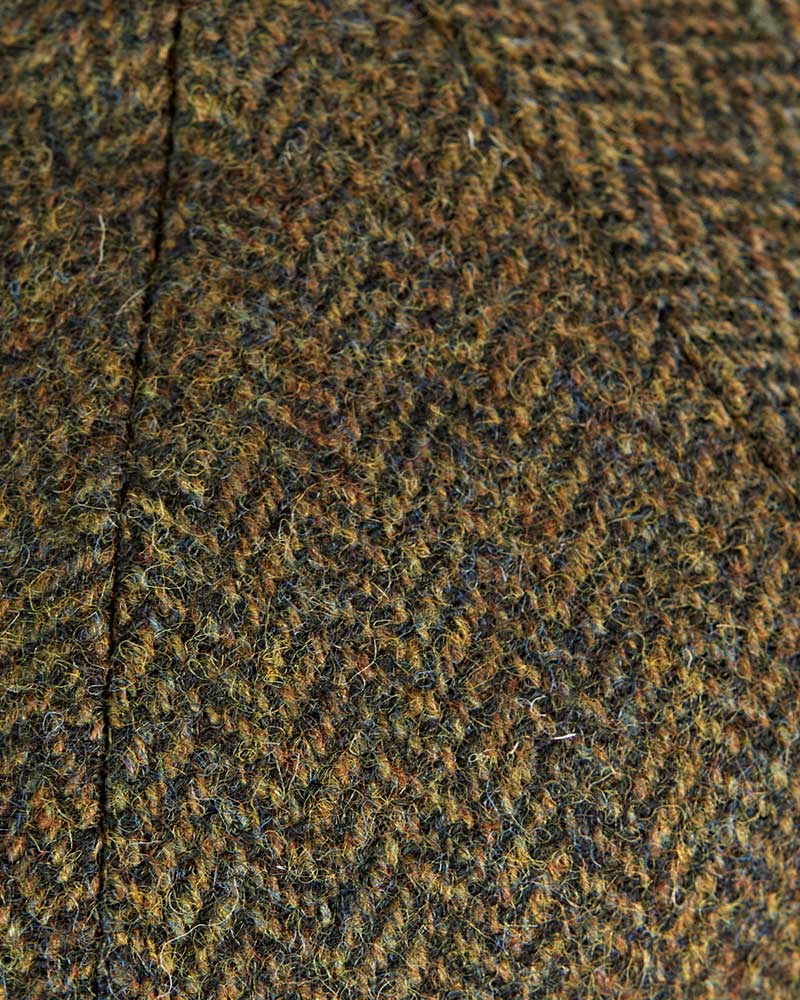 Forrest Herringbone 100% Wool Made In England Gatsby Cap
