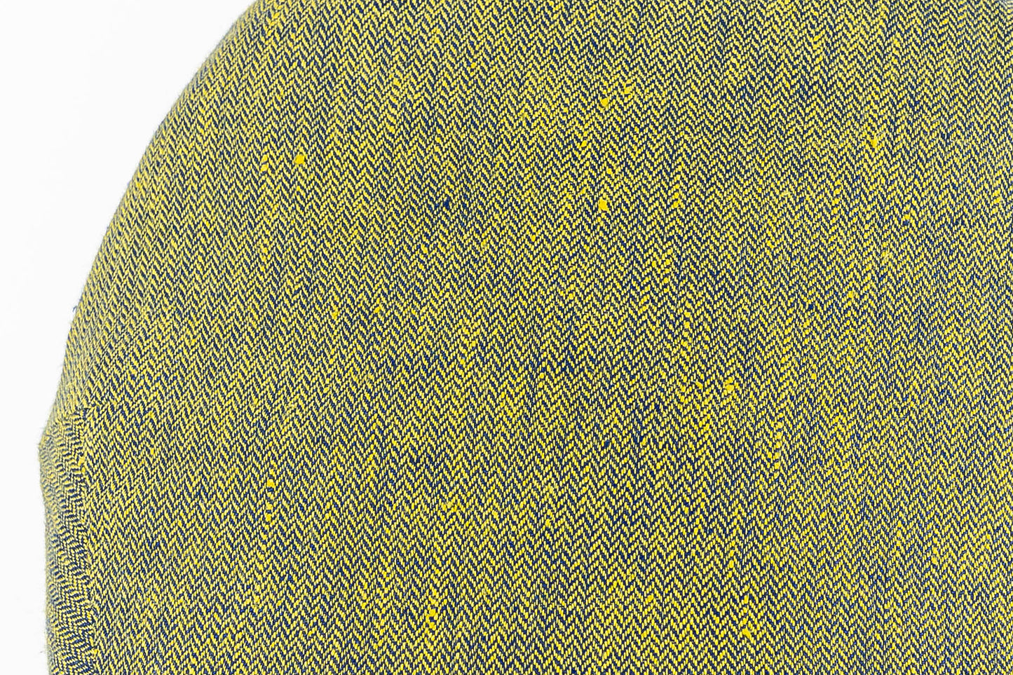 Moss Green Herringbone Linen Flat Cap