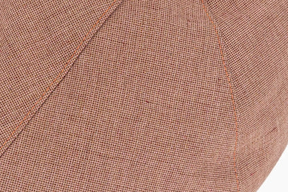 Brick Red Hopsack Cotton & Linen Roma Cap