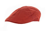 Plain Chili Red Cotton Roma Cap