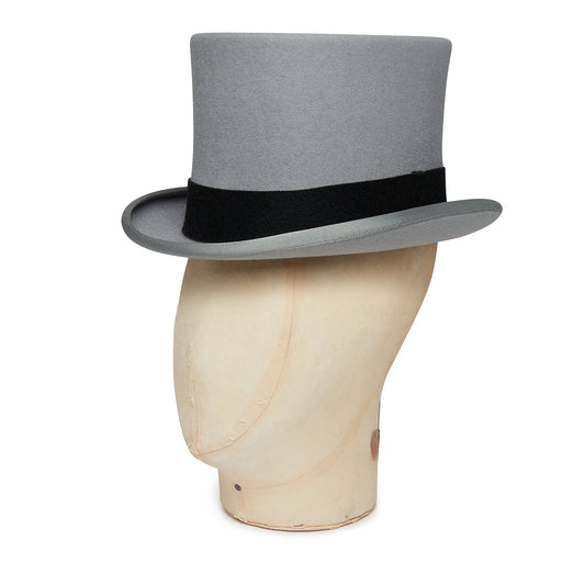 Silver Tall Top Hat