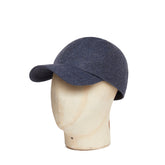 Mid Blue Wool Baseball Cap