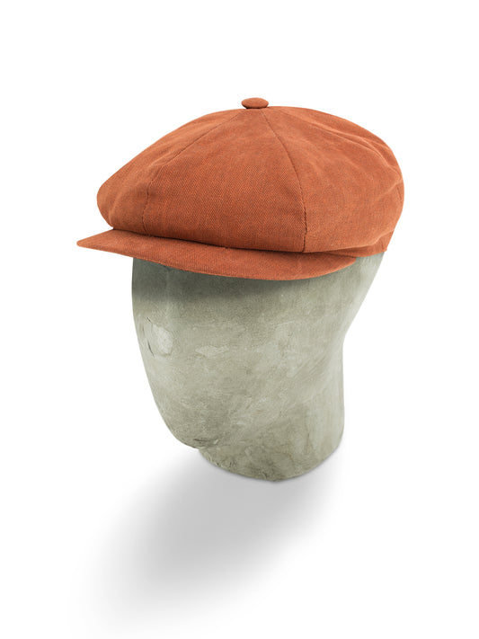 Red Cotton 8-Piece Cap