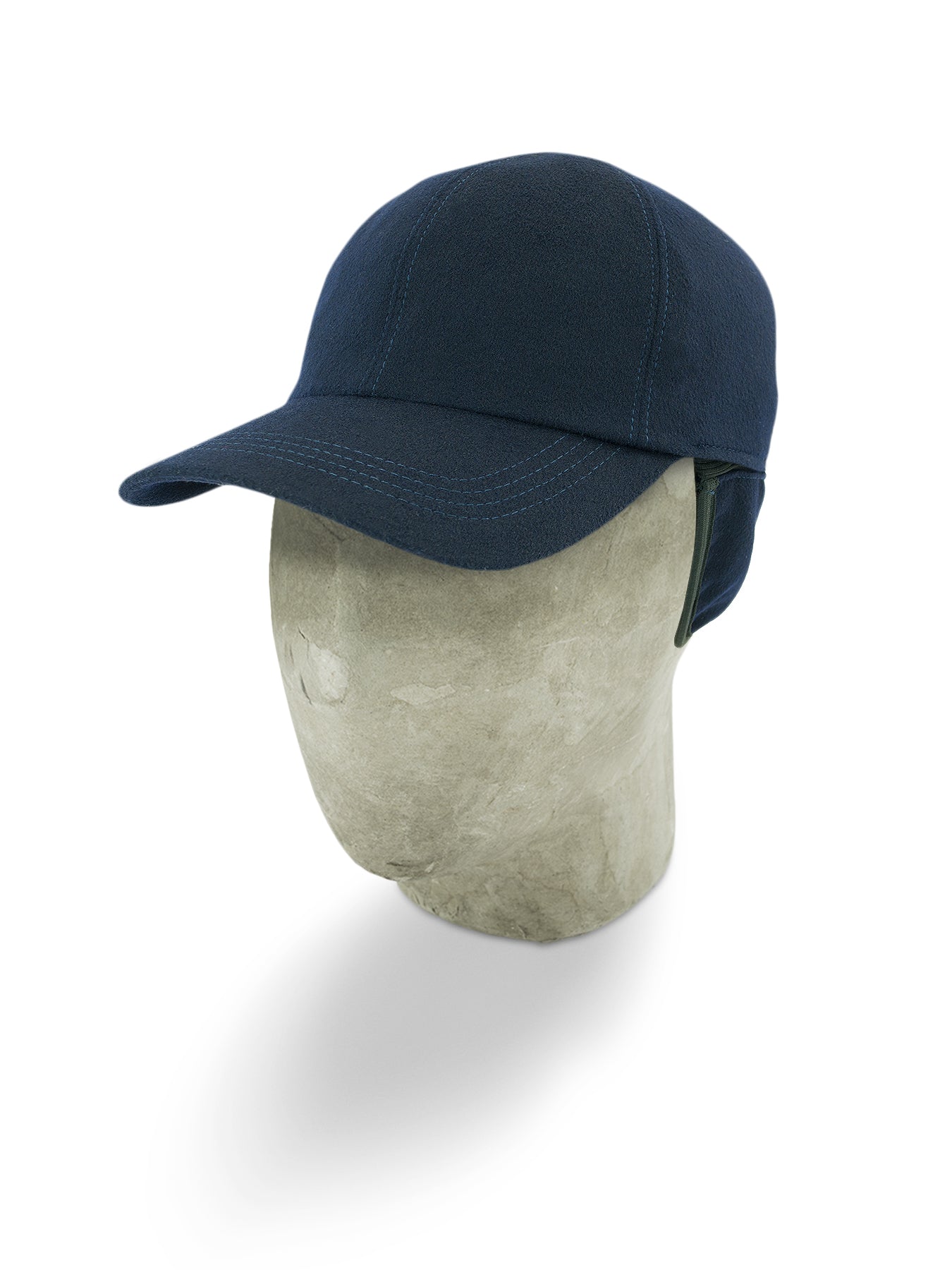 Blue Loro Piana Storm System Wool Baseball Cap