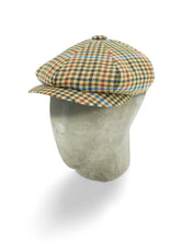 Houndstooth Small Check Wool & Cashmere Gatsby Cap