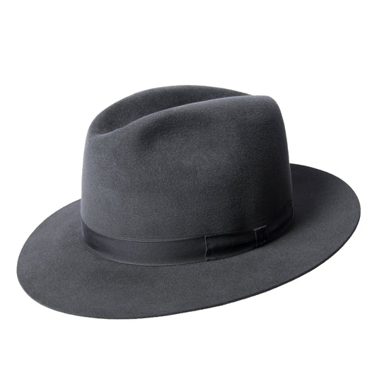 Grey Pioneer Fedora Hat